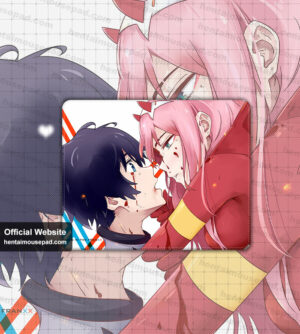 Darling in the Franxx Square Mousepad
