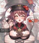 Genshin Impact Hutao 3D Boob Hentai Mousepad Life Size Mousepad