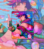 JoJos Bizarre Adventure Joseph Joestar Square Mousepad