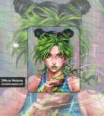 JoJos Bizarre Adventure Jolyne Cujoh Square Mousepad