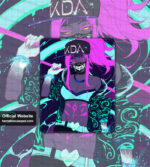 KDA Akali Square Mousepad