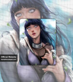 Naruto Hinata Hyuga Square Mousepad Ver1