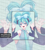 Hatsune Miku Square Mousepad