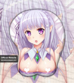 Re Zero Emilia Boob Hentai Mousepad Life Size Mousepad