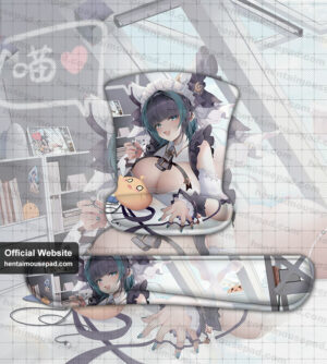 Cheshire Azur Lane Mousepad With Wrist Rest