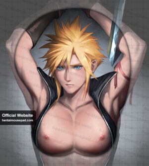 Cloud Strife Titty Mousepad Final Fantasy Male 3D Mouse Pad