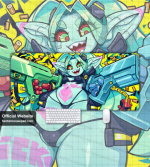 Rebecca Cyberpunk Gaming Mousepad XXL